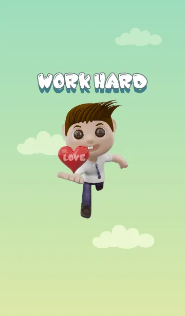 [LINE着せ替え] Work Hardの画像1