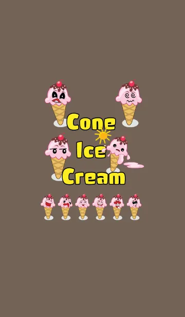 [LINE着せ替え] Delicious Cone Ice Creamの画像1