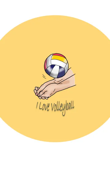 [LINE着せ替え] I love volleyballの画像1