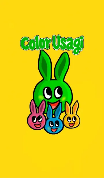 [LINE着せ替え] カラー うさぎの画像1