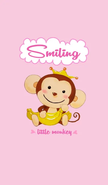 [LINE着せ替え] 小さな猿の笑顔の画像1