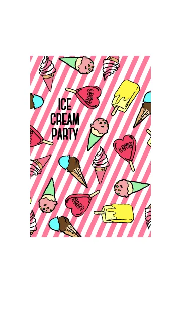 [LINE着せ替え] ICE CREAM PARTYの画像1