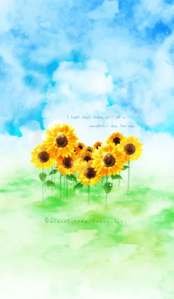 [LINE着せ替え] Happy Sunflowerの画像1