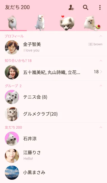 [LINE着せ替え] 白ポメ ☆ゆきちゃん☆の画像2