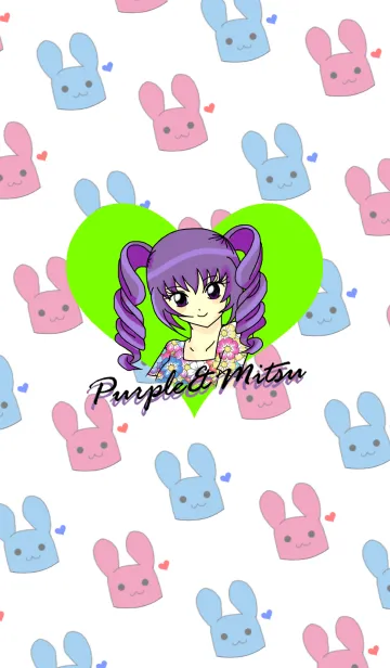 [LINE着せ替え] Mitsu with ビビッド☆ラビットの画像1