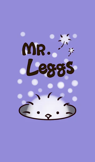 [LINE着せ替え] ミスターレッグスと花の画像1