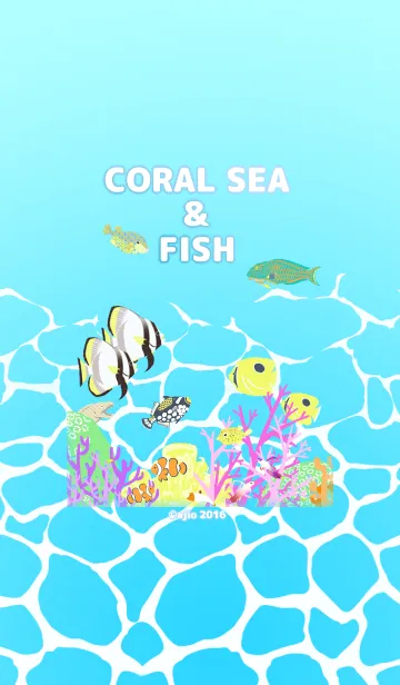 [LINE着せ替え] サンゴの海と魚たちの画像1