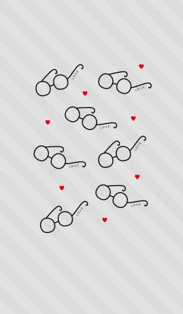 [LINE着せ替え] めがねLOVE 2の画像1