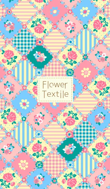 [LINE着せ替え] Flower Textileの画像1