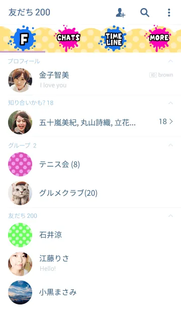 [LINE着せ替え] Color inkの画像2