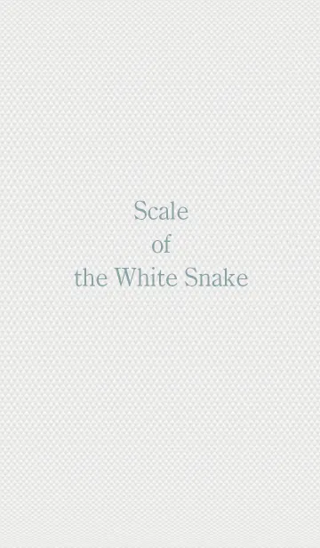 [LINE着せ替え] Scale of the White Snake ～白蛇の鱗～の画像1