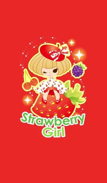 [LINE着せ替え] Strawberry Girl1の画像1