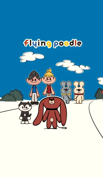 [LINE着せ替え] Flying poodleの画像1