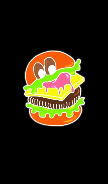 [LINE着せ替え] カラフル★ハンバーガー★モンスターの画像1