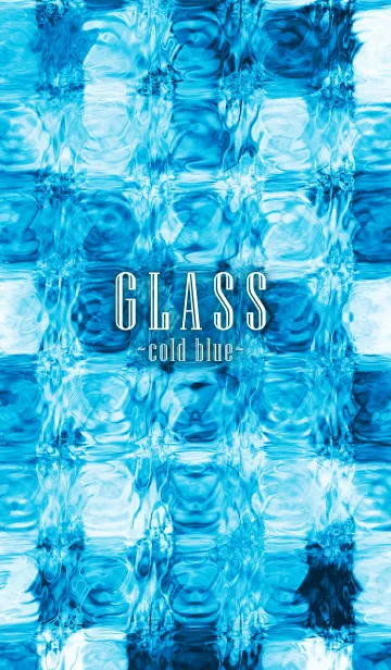 [LINE着せ替え] GLASS-cold blue-の画像1