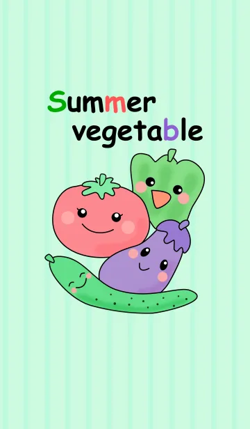 [LINE着せ替え] Summer vegetableの画像1