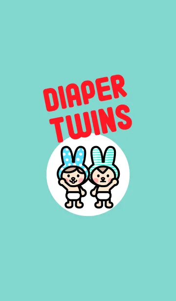 [LINE着せ替え] Diaper Twinsの画像1