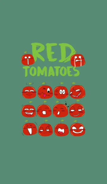 [LINE着せ替え] Fresh and Healthy Red Tomatoesの画像1