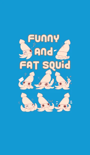 [LINE着せ替え] Funny and Fat Squidの画像1
