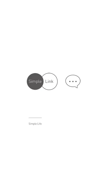 [LINE着せ替え] Simple Link Simple Lifeの画像1