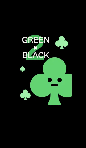 [LINE着せ替え] GREEN × BLACK 2の画像1
