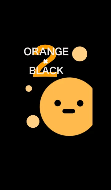 [LINE着せ替え] ORANGE × BLACK 2の画像1