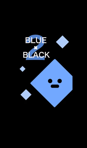 [LINE着せ替え] BLUE × BLACK 2の画像1