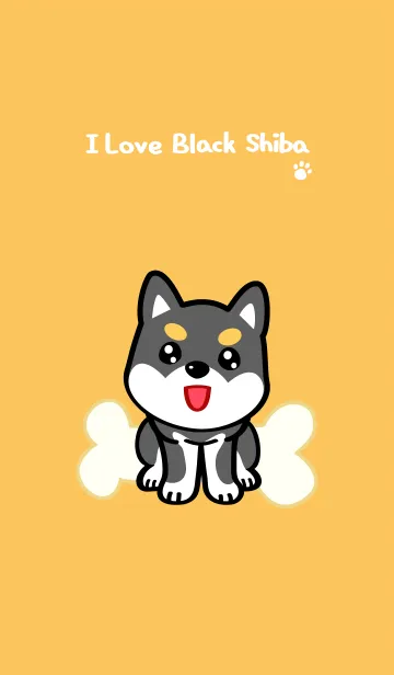 [LINE着せ替え] I Love Black Shibaの画像1