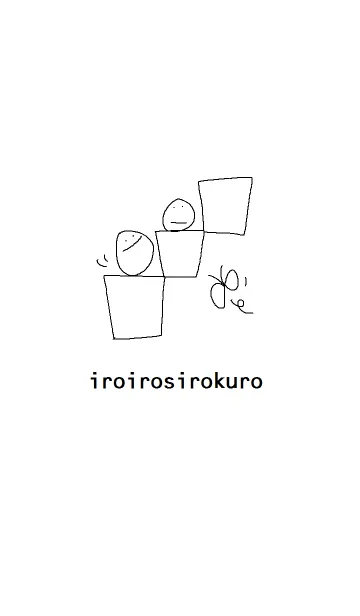 [LINE着せ替え] iroirosirokuroの画像1