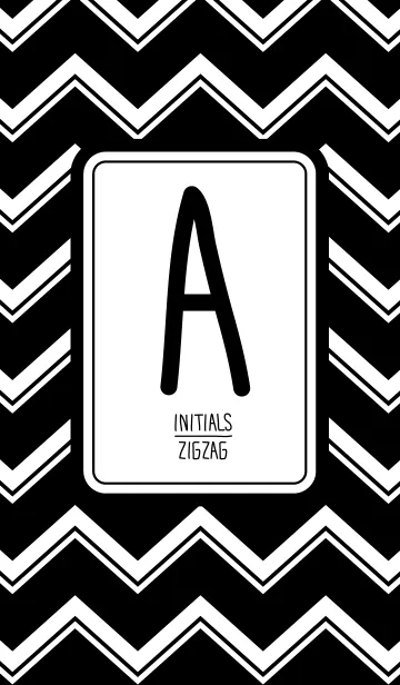 [LINE着せ替え] イニシャルジグザグ -A-の画像1