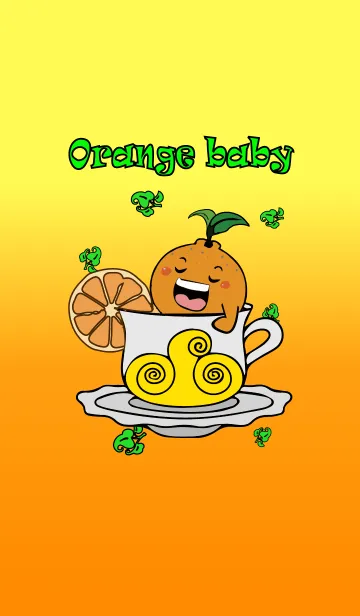[LINE着せ替え] Orange Babyの画像1