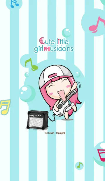 [LINE着せ替え] Cute little girl musiciansの画像1