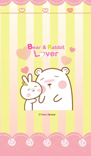 [LINE着せ替え] Bear ＆ Rabbit Loverの画像1