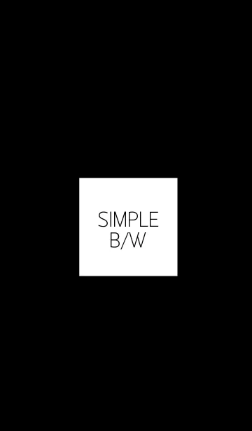 [LINE着せ替え] simple b/wの画像1