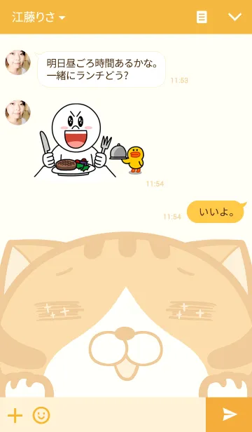 [LINE着せ替え] 偉そうな猫が野次てるの画像3