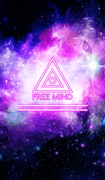 [LINE着せ替え] Triangle space FREE MINDの画像1