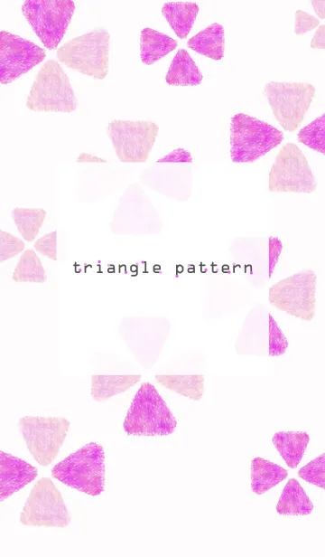 [LINE着せ替え] 三角パターン2-水彩画-の画像1