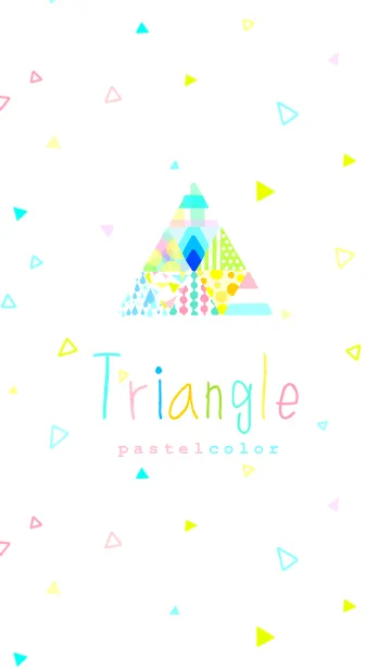 [LINE着せ替え] Triangle pastelcolorの画像1