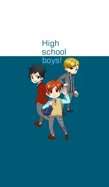 [LINE着せ替え] High school boys！の画像1