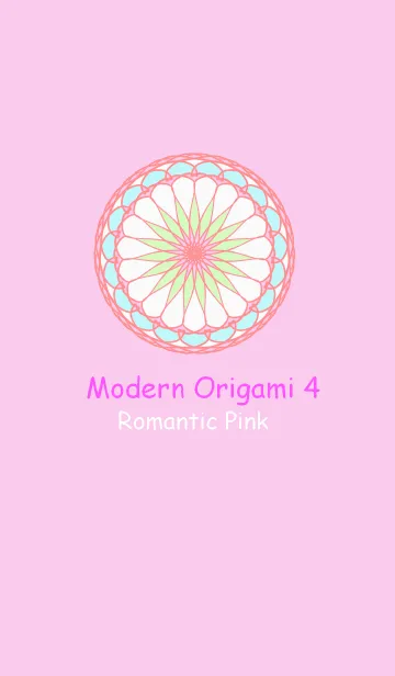 [LINE着せ替え] Modern Origami4 Romantic Pinkの画像1