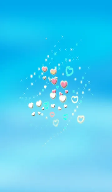 青空にハート3のLINE着せ替え