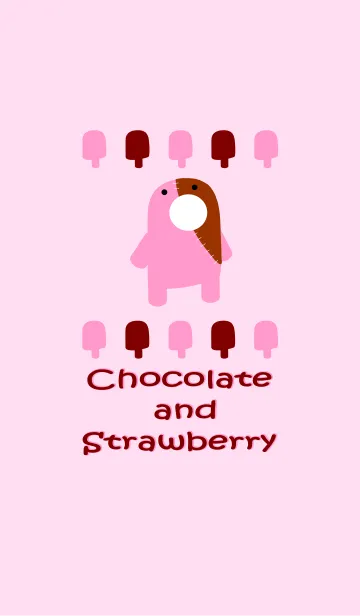 [LINE着せ替え] Chocolate ＆ Strawberryの画像1