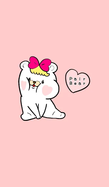 [LINE着せ替え] Pair Bear (ペアベア）女の子の画像1
