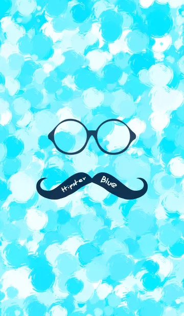 [LINE着せ替え] Hipster Blueの画像1