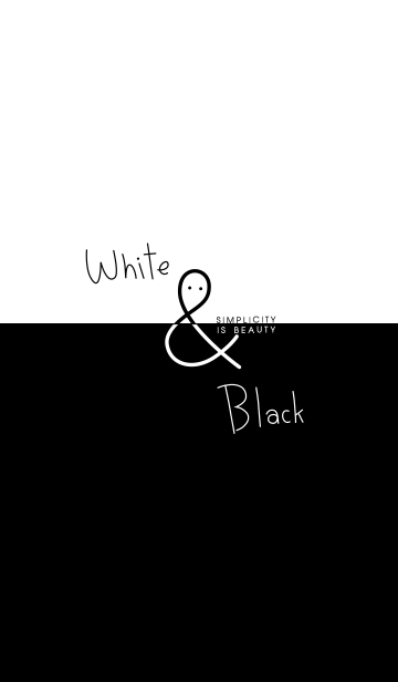 [LINE着せ替え] White ＆ Blackの画像1