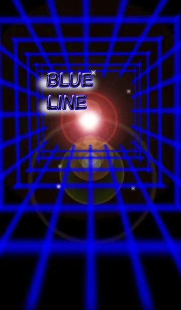 [LINE着せ替え] Blue line(青い線)の画像1