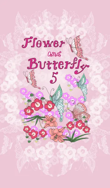 [LINE着せ替え] フラワー and バタフライ 5の画像1