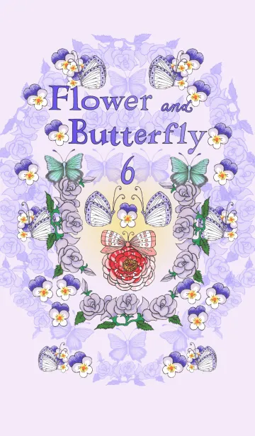 [LINE着せ替え] フラワー and バタフライ 6の画像1