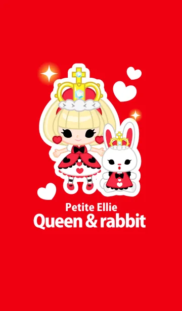 [LINE着せ替え] ★ハートの女王とうさちゃんの画像1