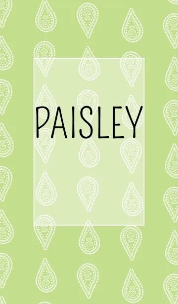 [LINE着せ替え] PAISLEY greenの画像1